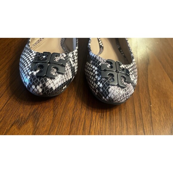 Tory Burch Women's Snakeskin Leather Ballet Shoes Size 6 - Picture 4 of 10